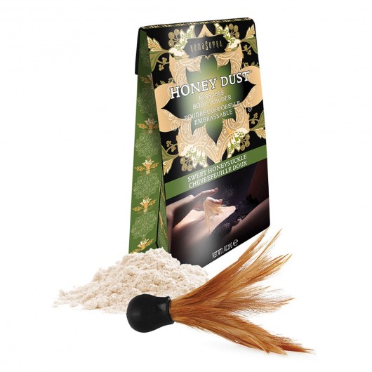 Пудра для тела Honey Dust Body Powder с ароматом жимолости - 28 гр. - Kama Sutra - купить с доставкой в Миассе