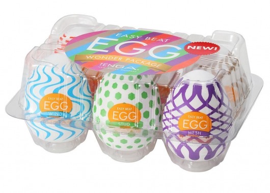 Набор из 6 мастурбаторов Tenga EGG IV с различным рельефом - Tenga - в Миассе купить с доставкой