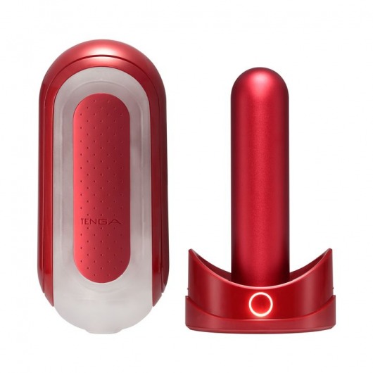 Красный мастурбатор Flip Zero Red   Warmer с подогревом - Tenga - в Миассе купить с доставкой