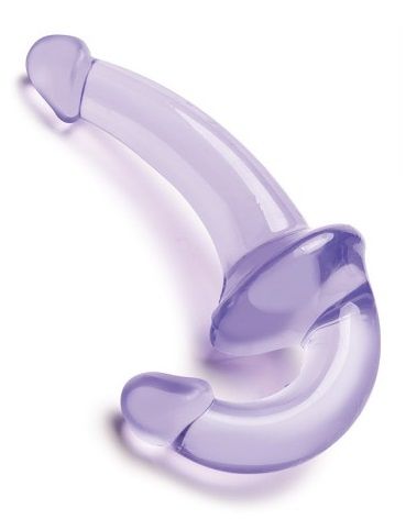 Фиолетовый безремневой страпон Strapless Strap-On - Lux Fetish - купить с доставкой в Миассе