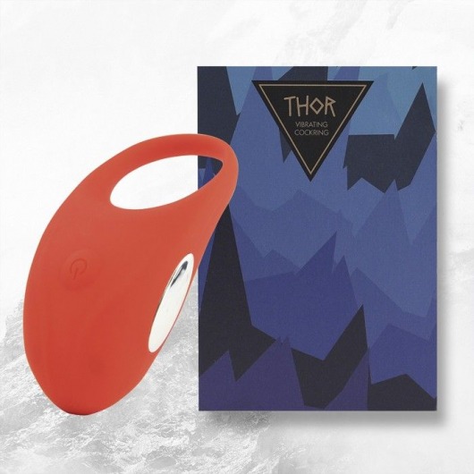 Красное кольцо с вибрацией Thor Cockring - FeelzToys - в Миассе купить с доставкой