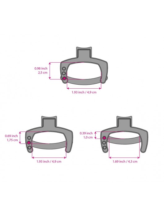 Кольцо с зажимом для мошонки для пояса верности Pubic Enemy - MyStim - купить с доставкой в Миассе