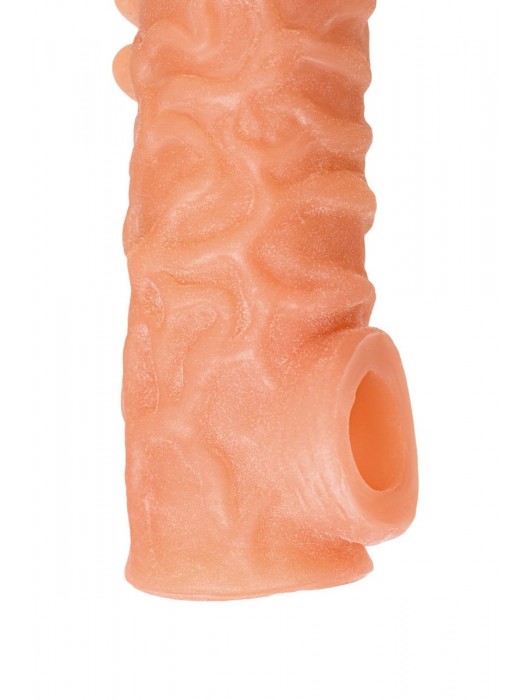 Телесная закрытая насадка с шершавой головкой Cock Sleeve Size S - 13,8 см. - KOKOS - в Миассе купить с доставкой