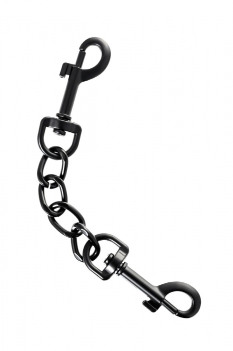 Узкие черные наручники на сцепке - ToyFa - купить с доставкой в Миассе