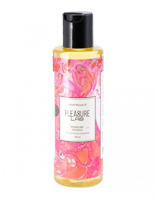 Массажное масло Pleasure Lab Delicate с ароматом пиона и пачули - 100 мл. - Pleasure Lab - купить с доставкой в Миассе