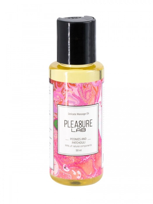 Массажное масло Pleasure Lab Delicate с ароматом пиона и пачули - 50 мл. - Pleasure Lab - купить с доставкой в Миассе
