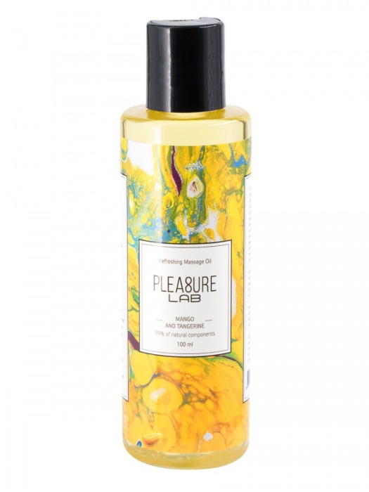 Массажное масло Pleasure Lab Refreshing с ароматом манго и мандарина - 100 мл. - Pleasure Lab - купить с доставкой в Миассе