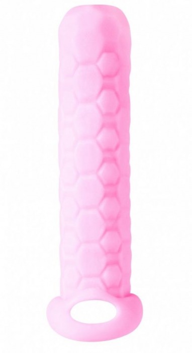 Розовый фаллоудлинитель Homme Long - 13,5 см. - Lola Games - в Миассе купить с доставкой