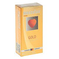 Презервативы Masculan Ultra Gold с золотым напылением и ароматом ванили - 10 шт. - Masculan - купить с доставкой в Миассе