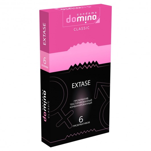 Презервативы с точками и рёбрышками DOMINO Classic Extase - 6 шт. - Domino - купить с доставкой в Миассе