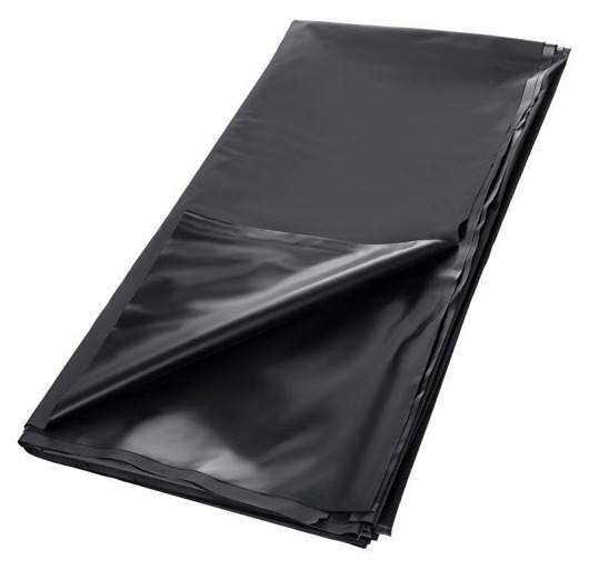 Черная простыня для секса из ПВХ - 220 х 200 см. - ToyFa - купить с доставкой в Миассе