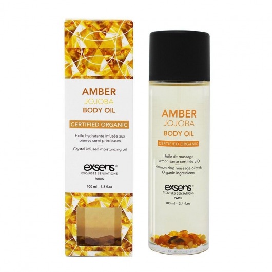 Органическое массажное масло AMBER JOJOBA - 100 мл. - Exsens - купить с доставкой в Миассе