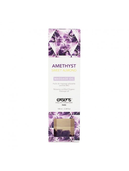 Органическое массажное масло AMETHYST SWEET ALMOND - 100 мл. - Exsens - купить с доставкой в Миассе
