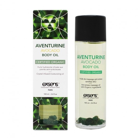 Органическое массажное масло AVENTURINE AVOCADO - 100 мл. - Exsens - купить с доставкой в Миассе
