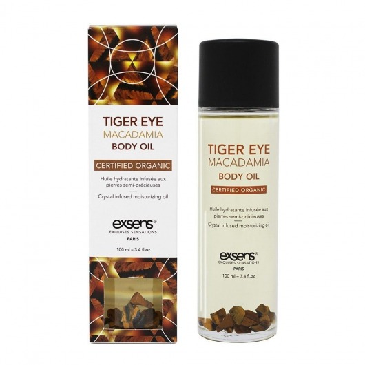Органическое массажное масло TIGER EYE MACADAMIA - 100 мл. - Exsens - купить с доставкой в Миассе