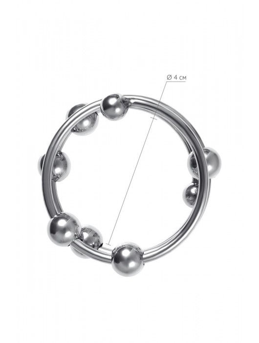 Большое металлическое кольцо под головку пениса - ToyFa - купить с доставкой в Миассе