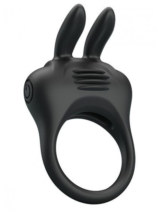 Черное эрекционное кольцо с вибрацией Davion - Baile - в Миассе купить с доставкой