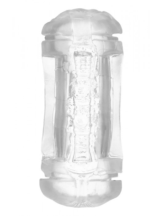 Прозрачный двусторонний мастурбатор Sophia - вагина и анус - Dream Toys - в Миассе купить с доставкой