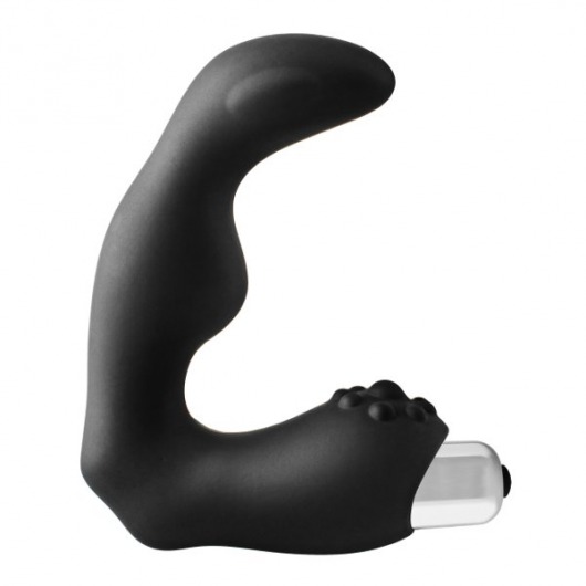 Черный вибромассажер простаты FantASStic Vibrating Prostate Massager - 11,3 см. - Dream Toys - в Миассе купить с доставкой