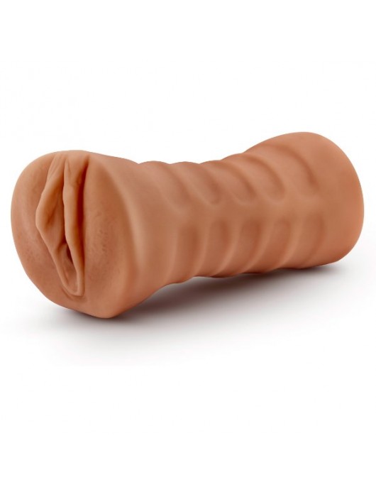 Мастурбатор-вагина цвета карамели Julieta с вибрацией - Blush Novelties - в Миассе купить с доставкой