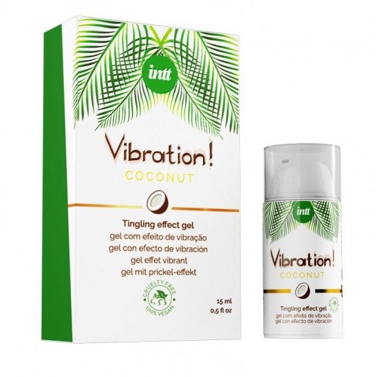 Возбуждающий гель с ароматом кокоса Vibration Coconut - 15 мл. - INTT - купить с доставкой в Миассе