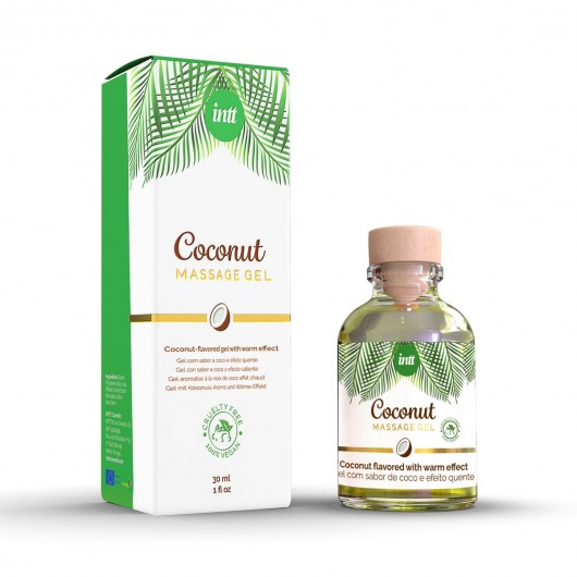 Массажный гель с ароматом кокоса Coconut - 30 мл. - INTT - купить с доставкой в Миассе