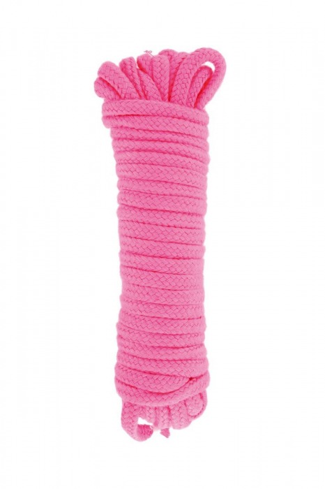 Розовая веревка для связывания Sweet Caress Rope - 10 метров - Sweet Caress - купить с доставкой в Миассе