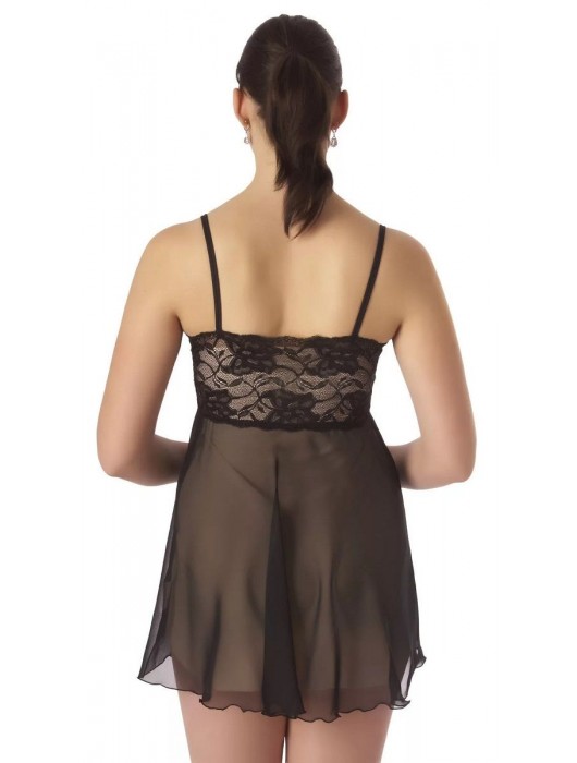 Полупрозрачная сорочка из однотонного шифона - Belweiss купить с доставкой