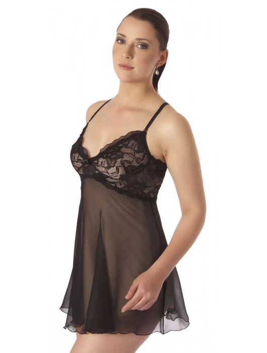 Полупрозрачная сорочка из однотонного шифона - Belweiss купить с доставкой