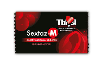 Возбуждающий крем Sextaz-M для мужчин в одноразовой упаковке - 1,5 гр. - Биоритм - купить с доставкой в Миассе