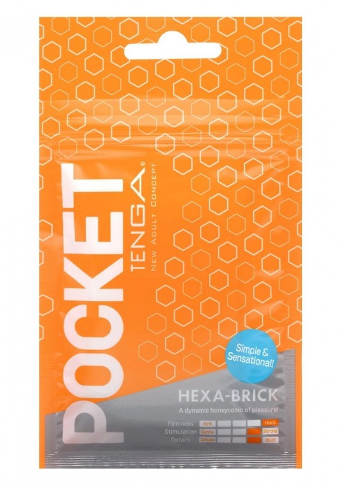 Карманный мастурбатор HEXA-BRICK - Tenga - в Миассе купить с доставкой
