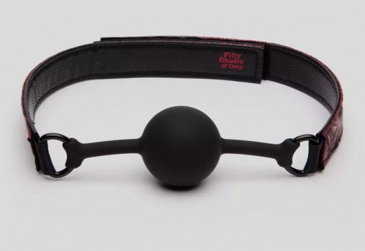 Кляп-шар на двусторонних ремешках Reversible Silicone Ball Gag - Fifty Shades of Grey - купить с доставкой в Миассе