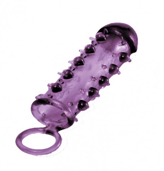 Закрытая фиолетовая насадка с пупырышками SAMURAI PENIS SLEEVE PURPLE - 14,5 см. - NMC - в Миассе купить с доставкой