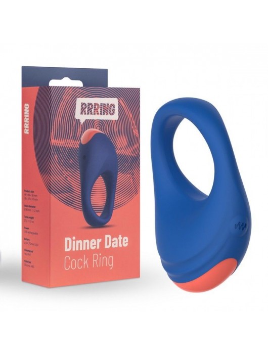 Синее эрекционное кольцо RRRING Dinner Date Cock Ring - FeelzToys - в Миассе купить с доставкой