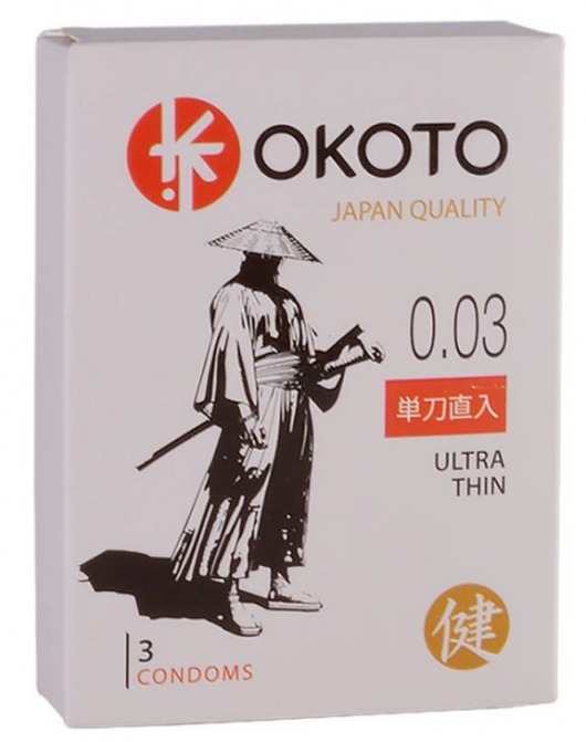 Ультратонкие презервативы OKOTO Ultra Thin - 3 шт. - Sitabella - купить с доставкой в Миассе