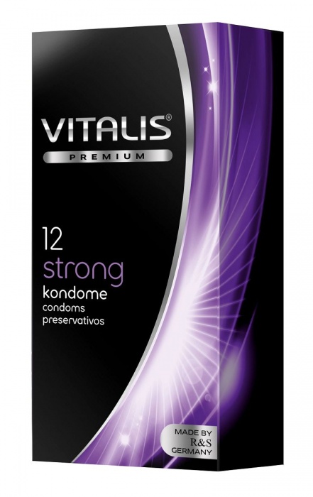 Презервативы с утолщённой стенкой VITALIS PREMIUM strong - 12 шт. - Vitalis - купить с доставкой в Миассе