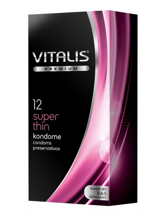 Ультратонкие презервативы VITALIS PREMIUM super thin - 12 шт. - Vitalis - купить с доставкой в Миассе
