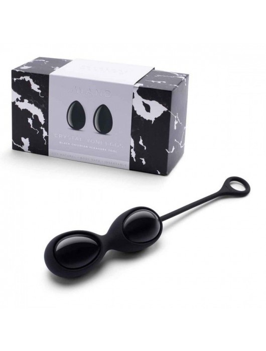 Тренажеры йони Le Wand Crystal Yoni Eggs из черного обсидиана - Le Wand