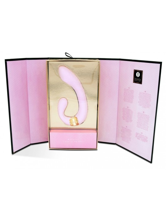 Розовый гибкий вибростимулятор MIYO с двумя моторами - 18,5 см. - Shunga