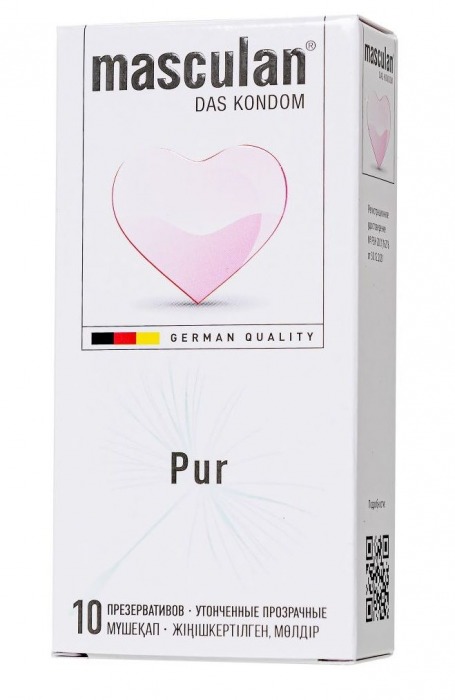Супертонкие презервативы Masculan Pur - 10 шт. - Masculan - купить с доставкой в Миассе