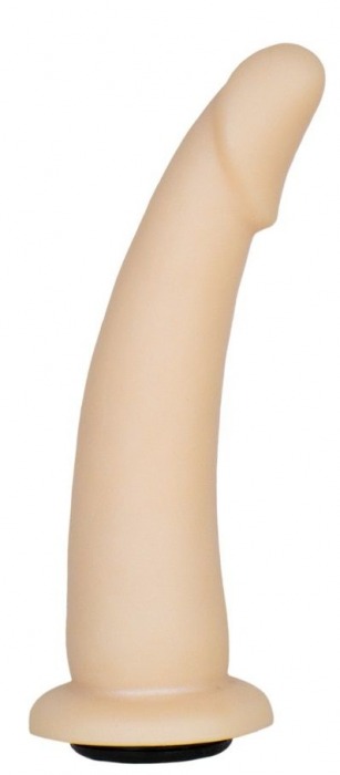 Телесная гладкая насадка-фаллоимитатор Harness - 17 см. - LOVETOY (А-Полимер) - купить с доставкой в Миассе