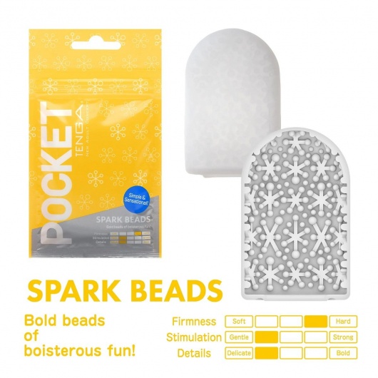 Карманный мастурбатор Spark Beads - Tenga - в Миассе купить с доставкой