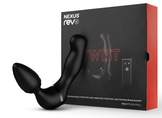 Черный гибридный вибромассажер Nexus Revo Twist - Nexus Range - в Миассе купить с доставкой