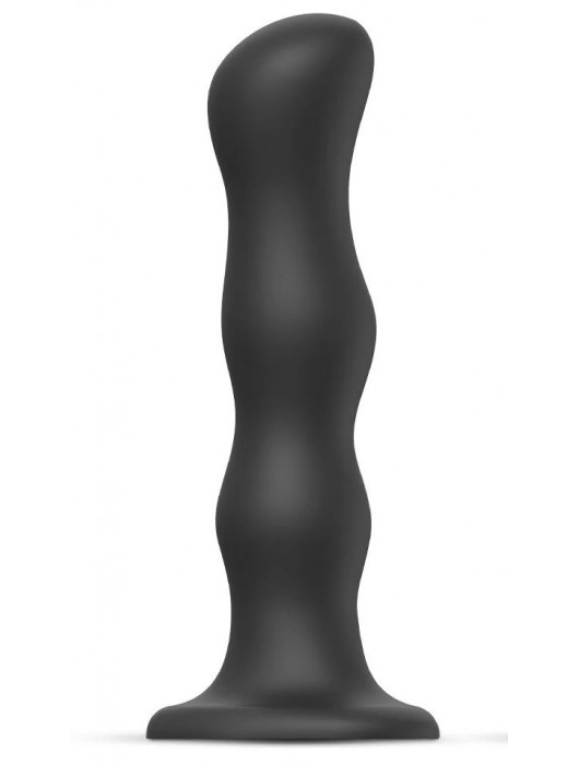 Черная насадка Strap-On-Me Dildo Geisha Balls size XL - Strap-on-me - купить с доставкой в Миассе