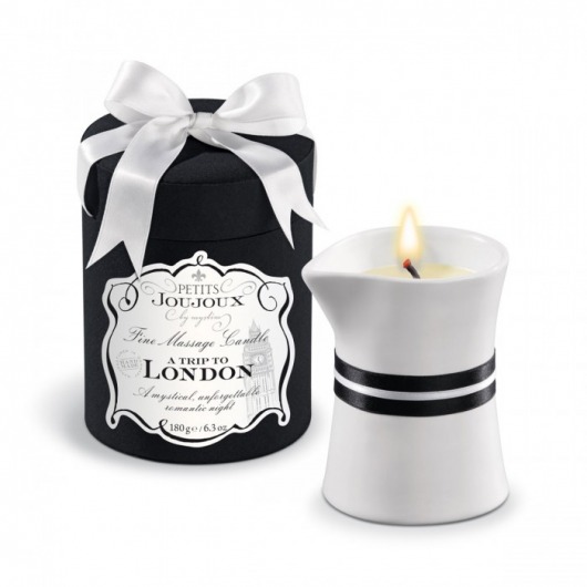 Массажное масло в виде большой свечи Petits Joujoux London с ароматом ревеня, амбры и чёрной смородины - MyStim - купить с доставкой в Миассе