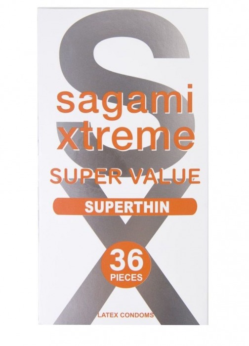 Ультратонкие презервативы Sagami Xtreme Superthin - 36 шт. - Sagami - купить с доставкой в Миассе