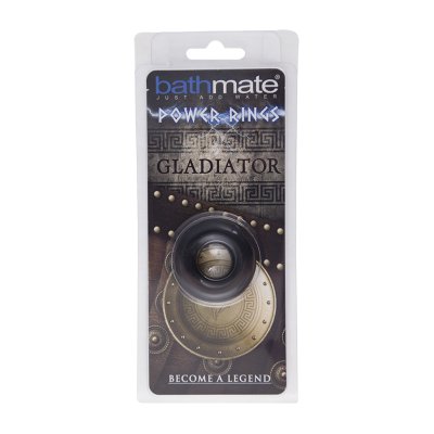 Чёрное эрекционное кольцо Gladiator - Bathmate - в Миассе купить с доставкой