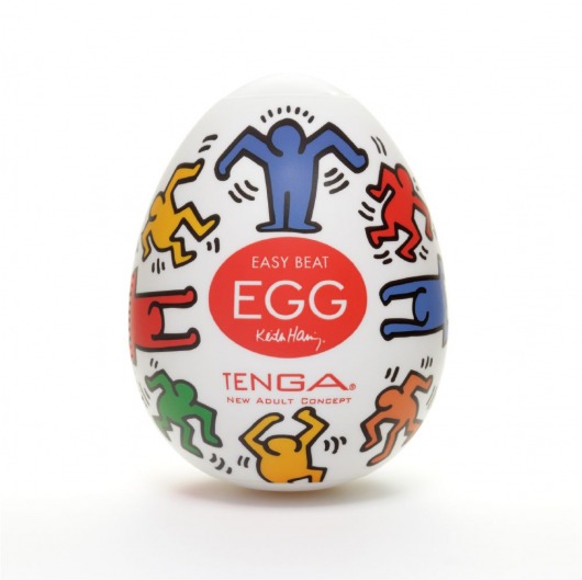 Мастурбатор-яйцо Keith Haring EGG DANCE - Tenga - в Миассе купить с доставкой