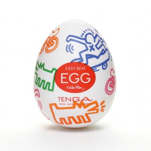 Мастурбатор-яйцо Keith Haring EGG STREET - Tenga - в Миассе купить с доставкой