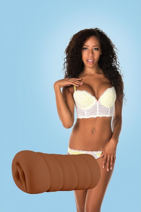 Коричневый мастурбатор-вагина BRIANNA - Dream Toys - в Миассе купить с доставкой